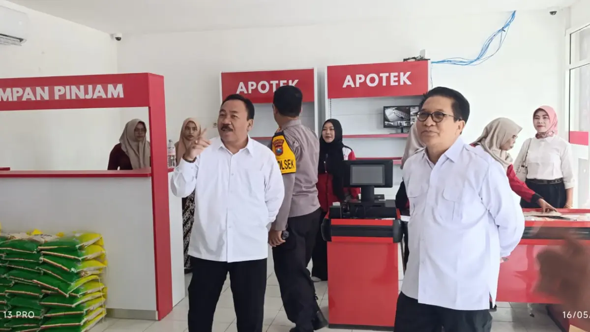 SIMBOLIS: KDKMP Krembangan, Kecamatan Gudo saat peresmian secara simbolis