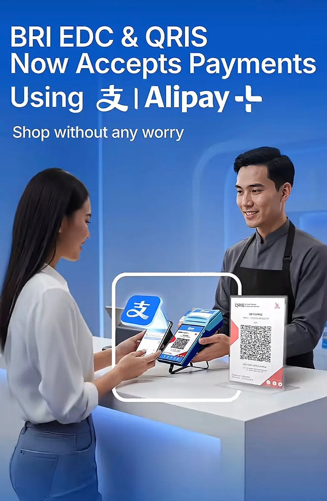 BRI menghadirkan layanan QRIS Alipay Dinamis