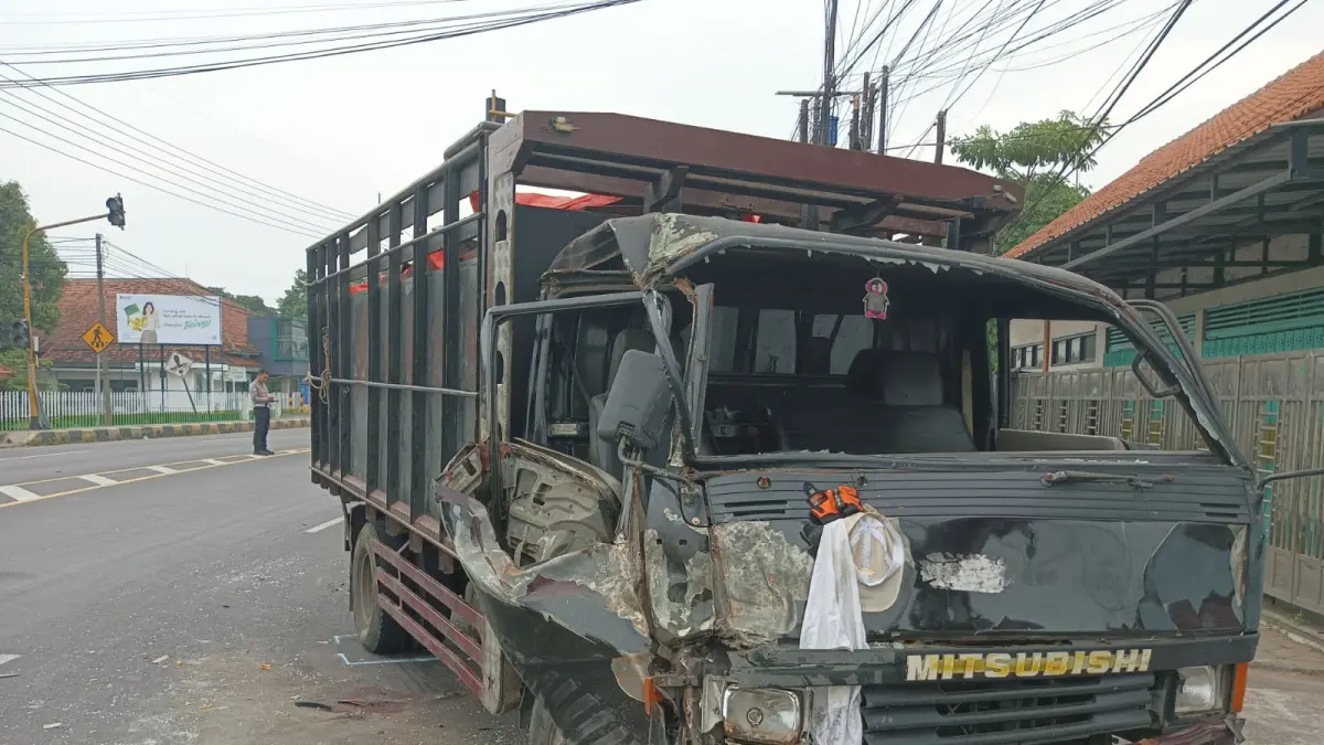 Kecelakaan beruntun terjadi di Jalan Raya Dusun Miagan, Desa Miagan, Kecamatan Mojoagung, Jumat (12/6) sekitar 