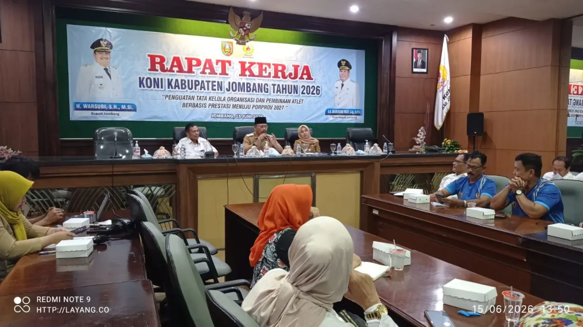 Koni Jombang menggelar raker 2026