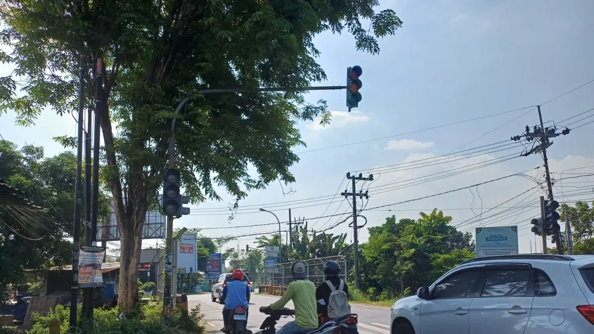 SEMERAWUT: Kondisi lalu lintas di wilayah Kecamatan Diwek