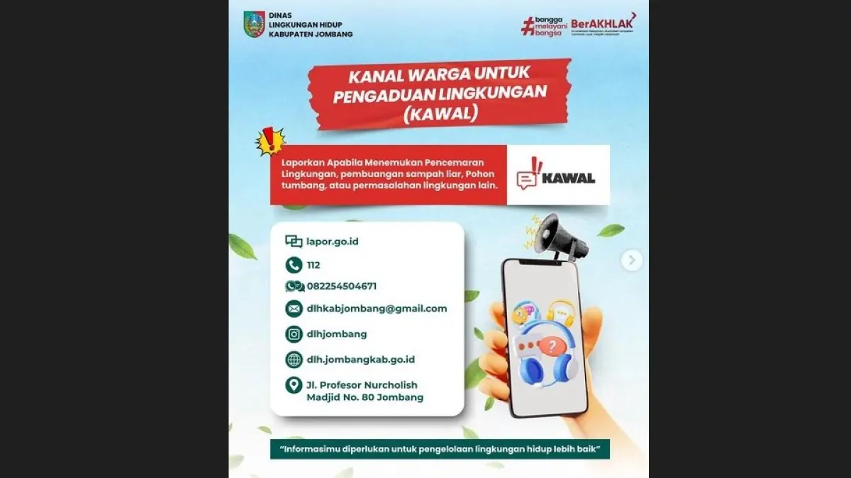 INOVATIF: Flyer program DLH Jombang Kawal.