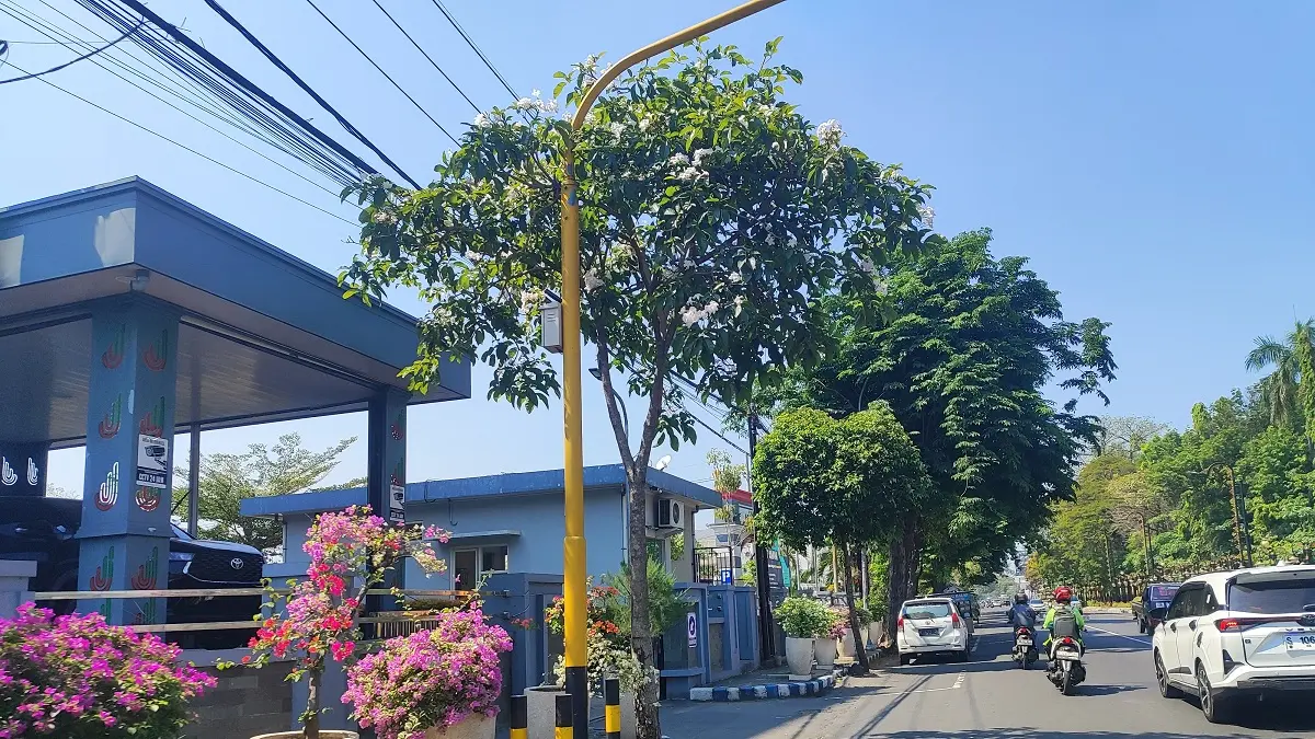 BAKAL DIREHAB: Proyek trotoar dan drainase di Jl Gus Dur sisi utara tahun ini dilanjutkan.