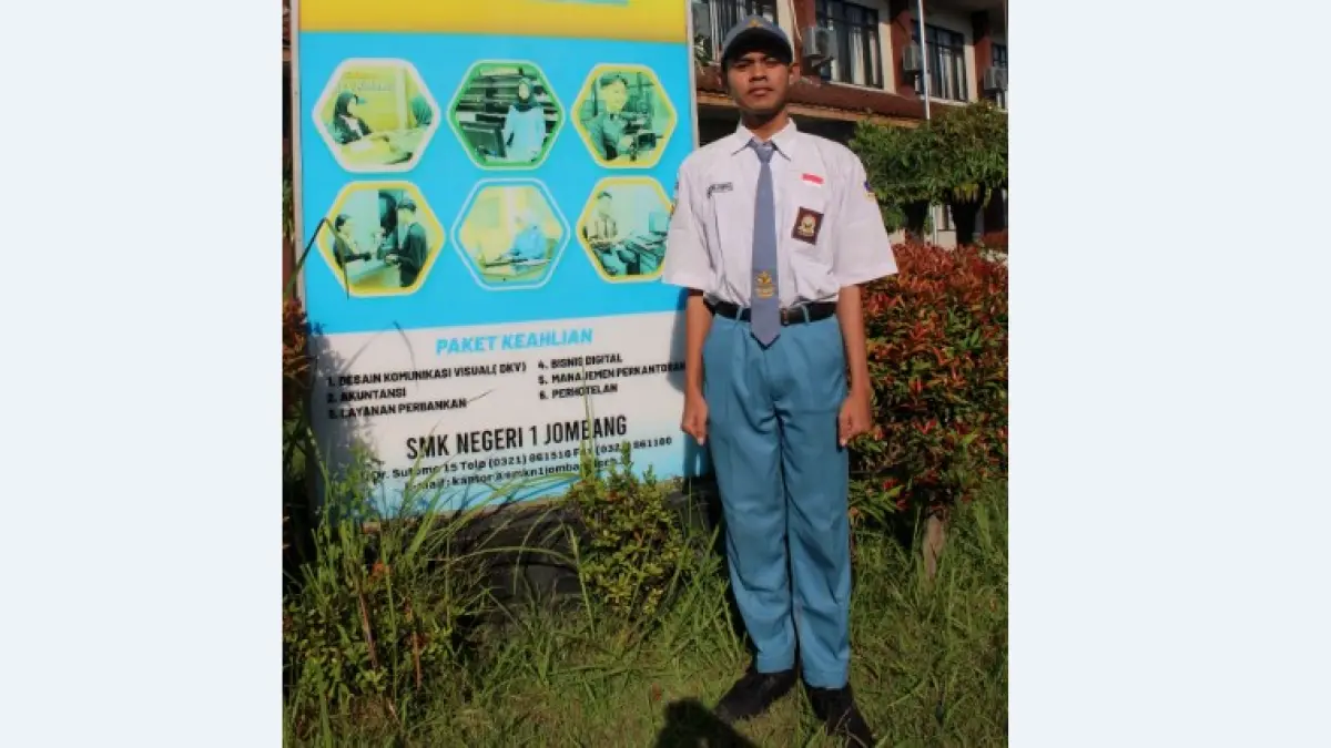 Rizki Agung Syahputra, Ketua OSIS SMKN 1 Jombang