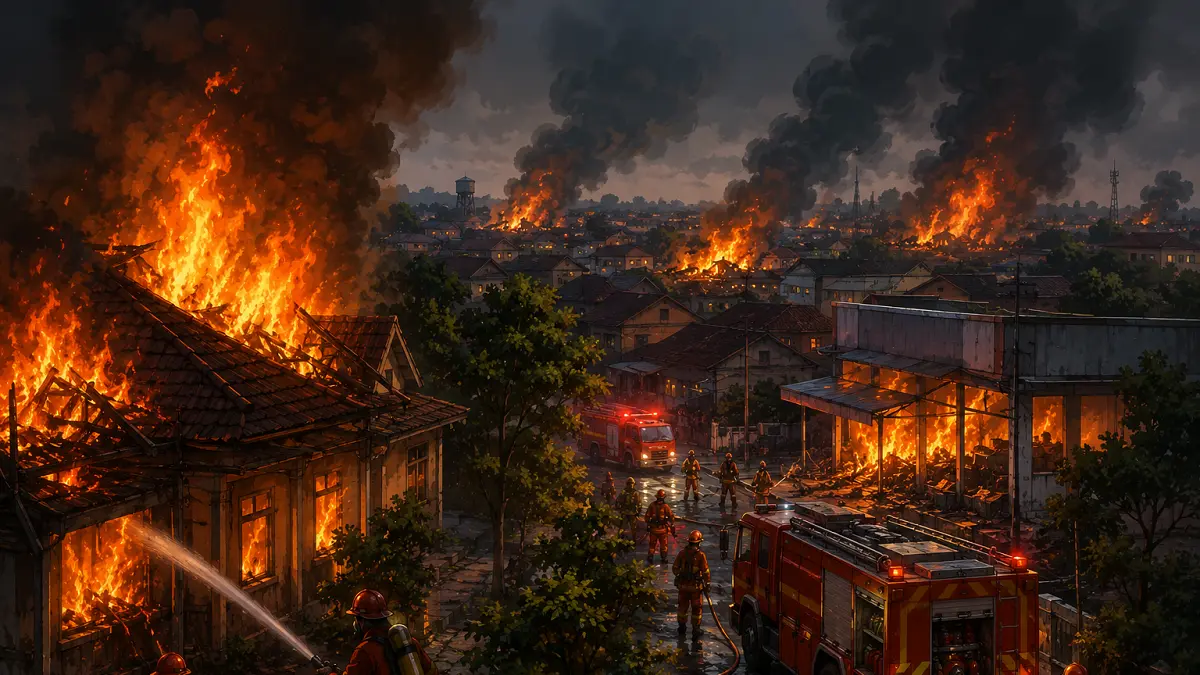 Ilustrasi kebakaran
