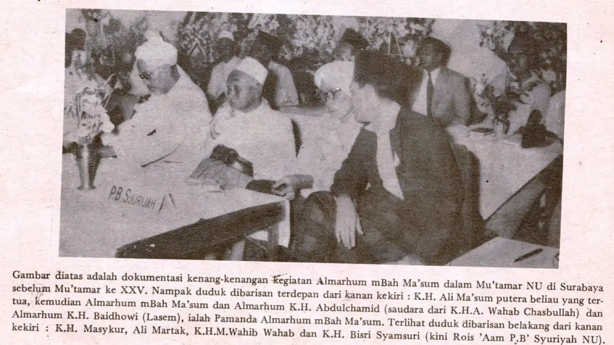 KENANGAN: Muktamar NU di Surabaya 8-13 September 1954
