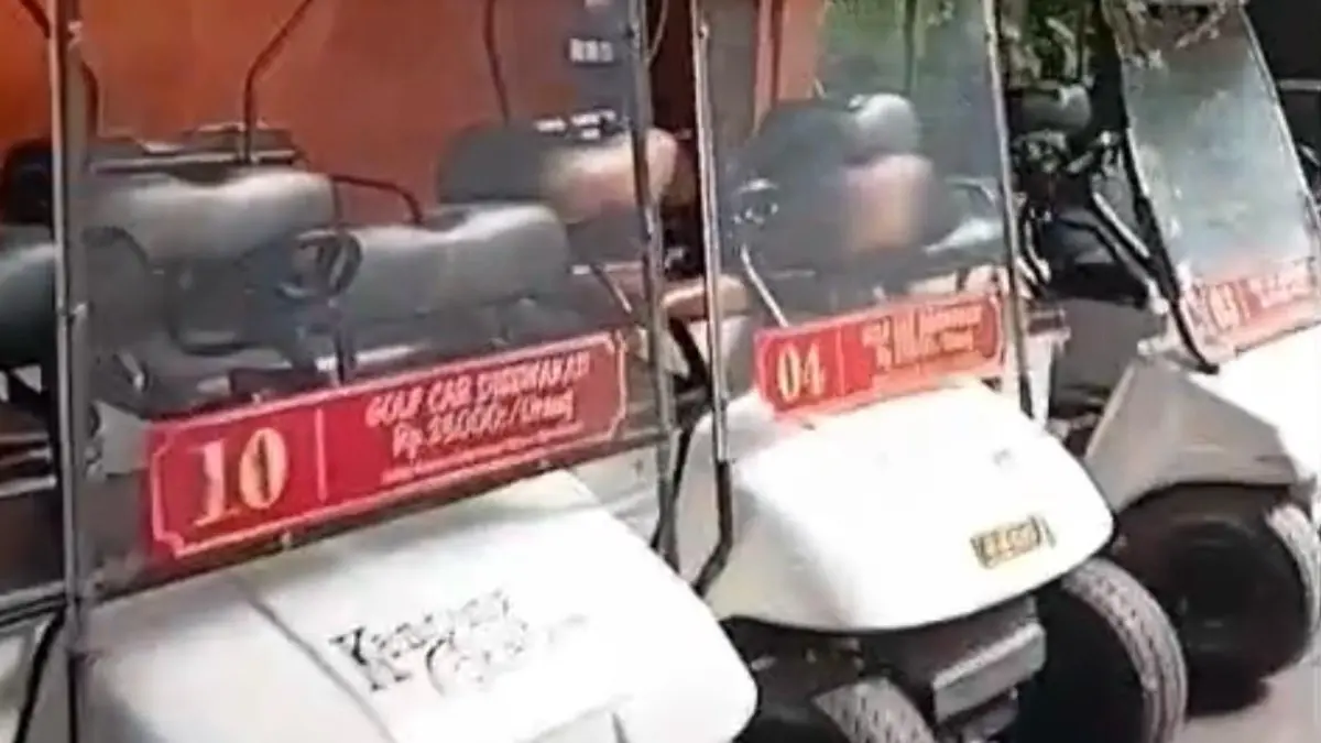 TRANSPORTASI KHUSUS: Panitia Lokal Muktamar ke-35 NU bakal menyiapkan fasilitas golf cart dan becak listrik untuk menyambut tamu VVIP dan muktamirin, pada pelaksanaan Muktamar ke-35 NU, di PPBU Tambakberas, Jombang, 27-31 Agustus mendatang.