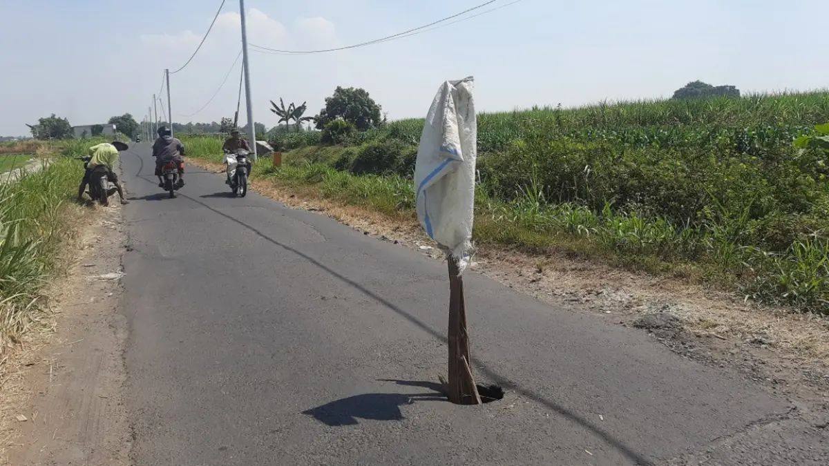erusakan jalan di Dusun Sumbersari, Desa Sukosari, Kecamatan Jogoroto, mulai mengkhawatirkan warga sekitar.