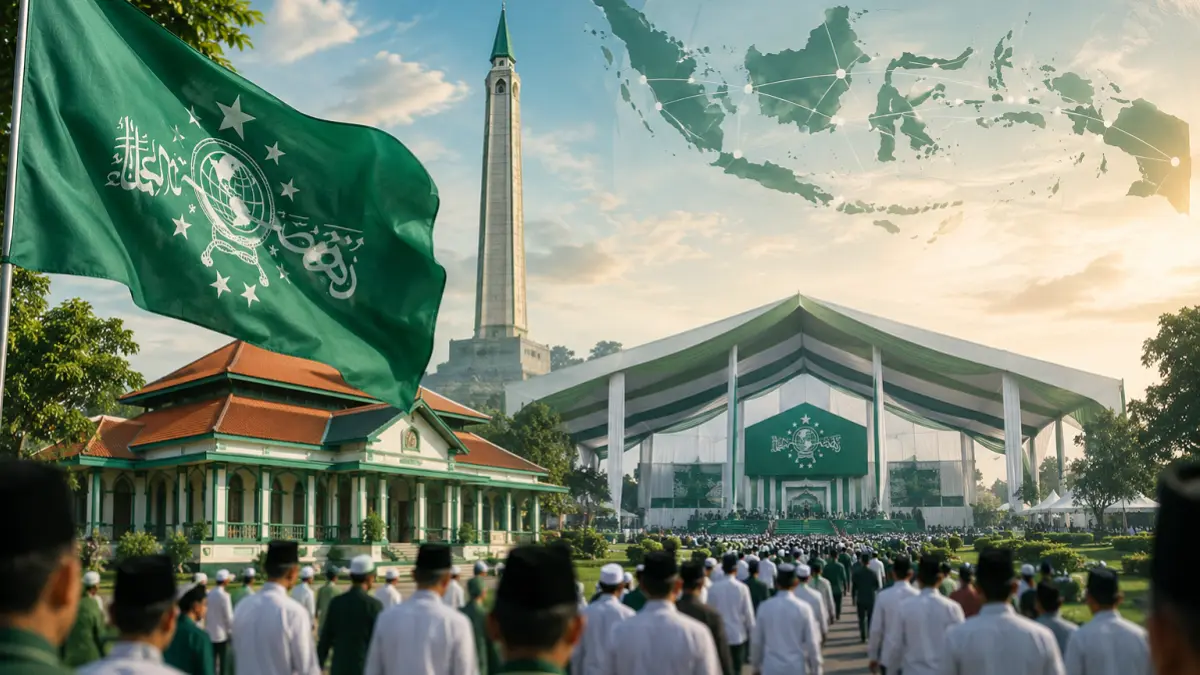 Ilustrasi kota di tunjuk jadi tuan rumah muktamar NU (AI)