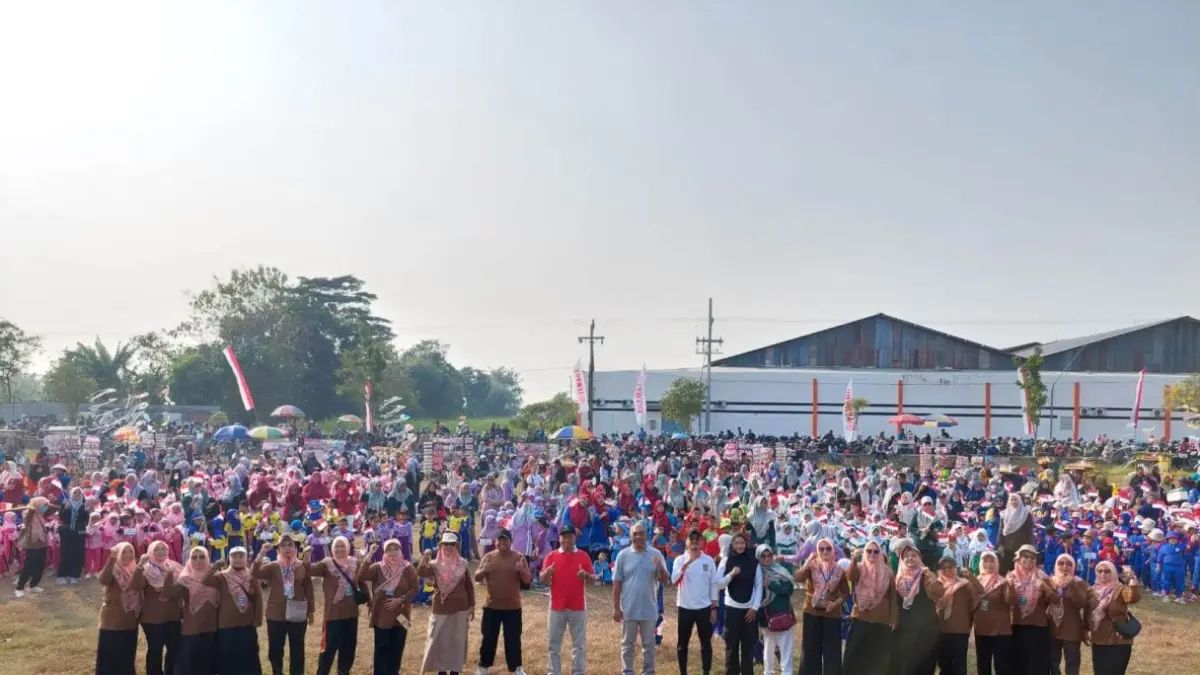 Ribuan sisa PAUD ikuti senam sehat ceria di Peterongan Jombang