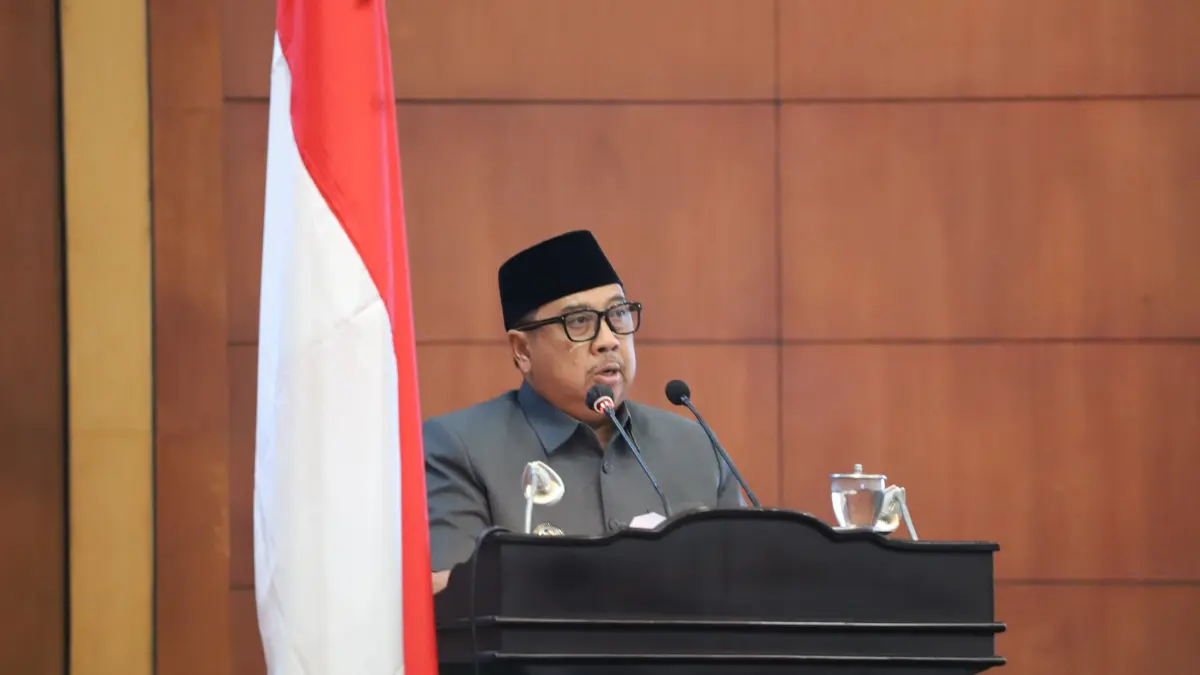 DPRD menggelar sidang paripurna Perubahan Anggaran Pendapatan dan Belanja Daerah (P-APBD) Kabupaten Jombang, Rabu (26/8).