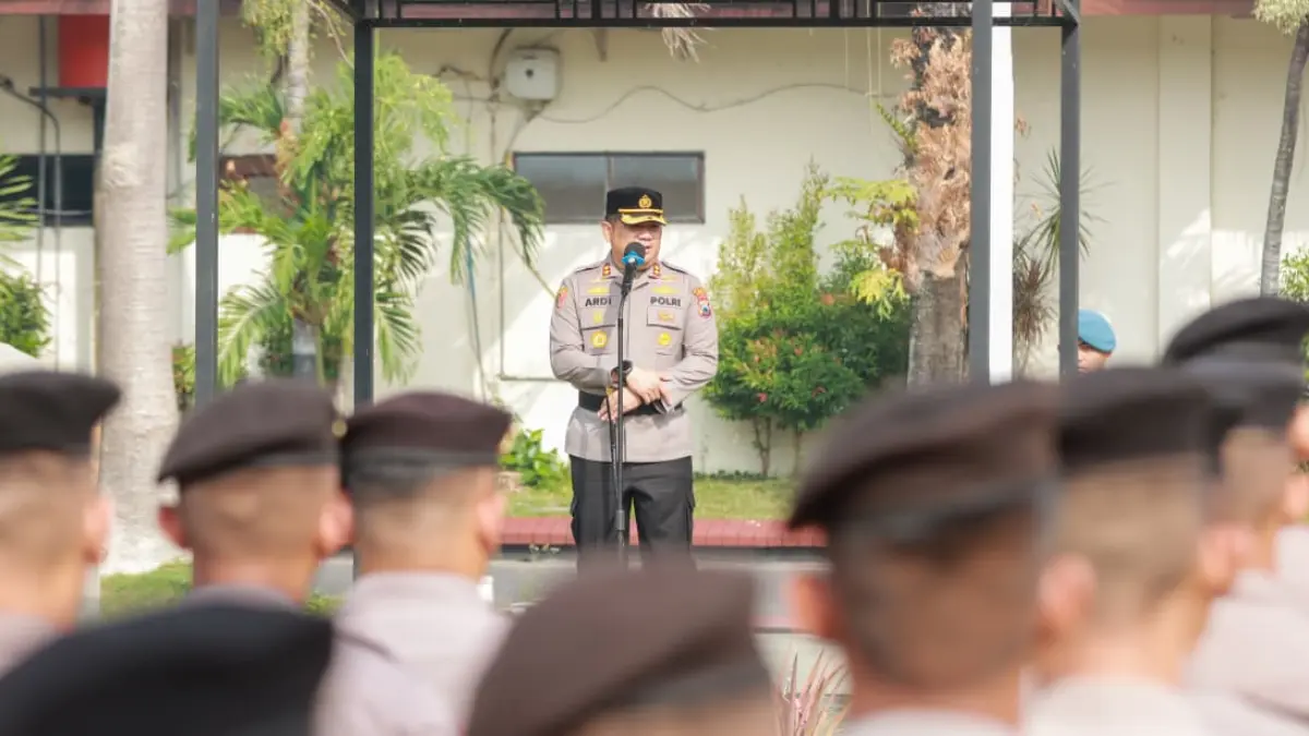 Kapolres Jombang Pimpin Apel Pengamanan Muktamar NU