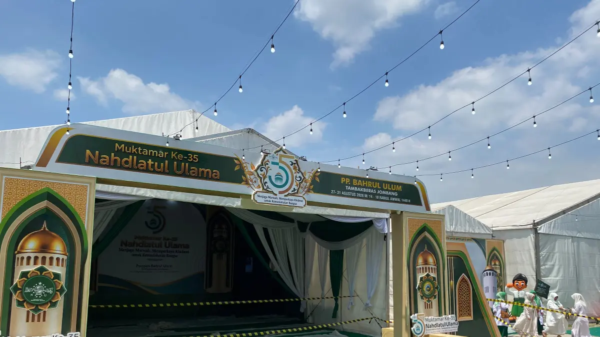 Area venue pembukaan Muktamar di sterilkan jelang kehadiran Presiden dan Wapres, Kamis (27/8).