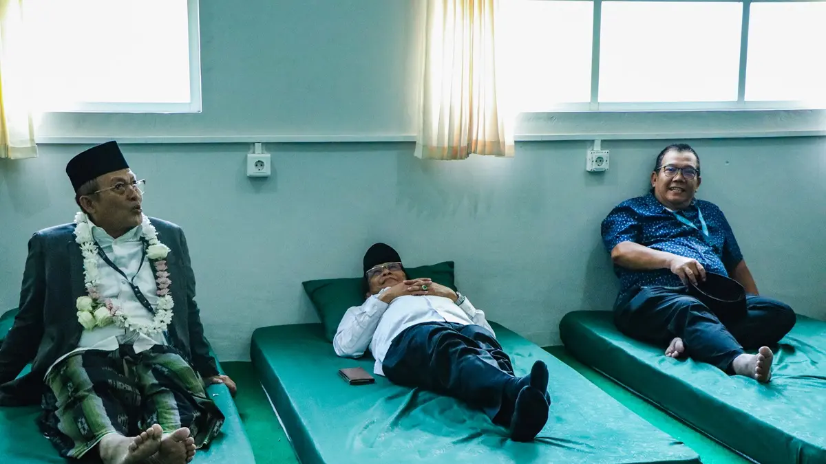 NYAMAN: Pengurus PBNU yang menginap di Tower 1 MA Unngulan KH Wahab Hasbullah Tambakberas, kemarin.