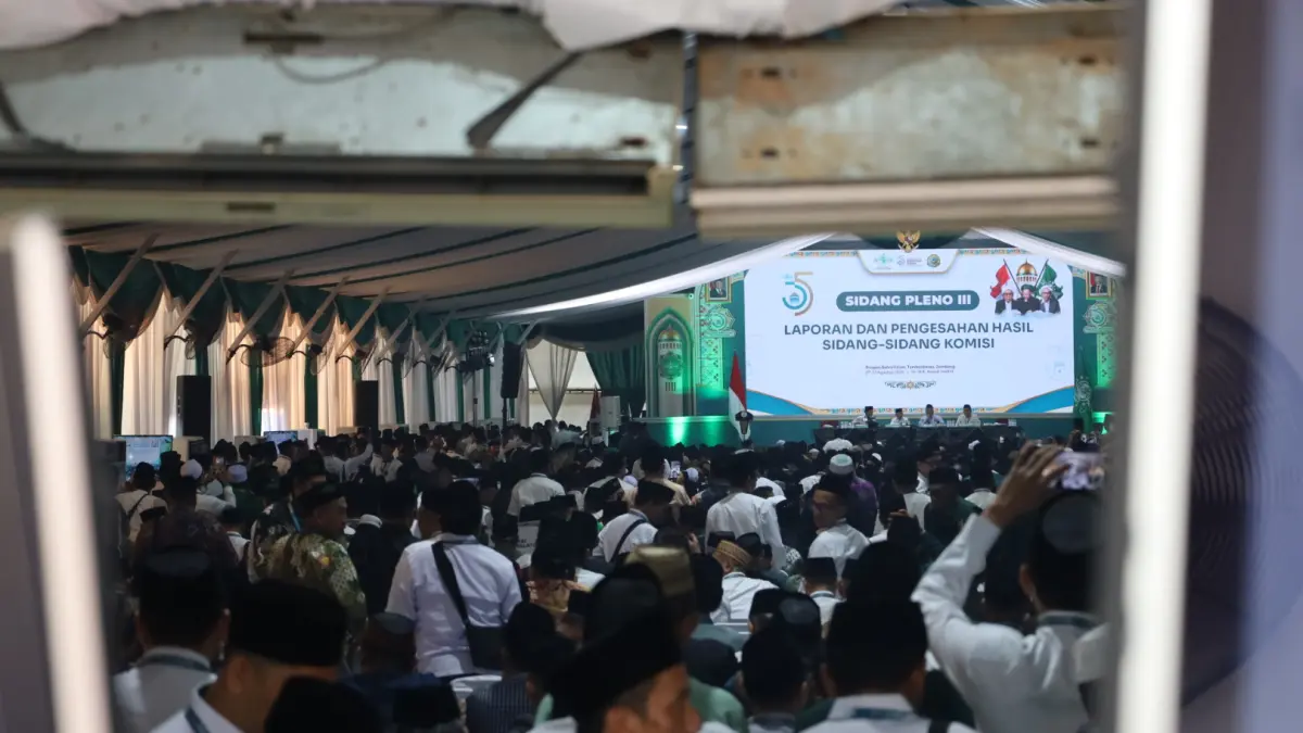 Ilustrasi sidang Muktamar ke-35 NU di PP Bahrul Ulum Tambakberas Jombang