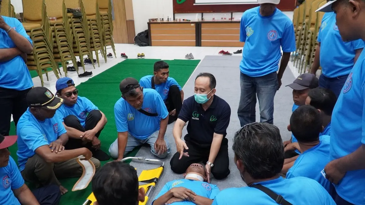 RSUD Jombang menggelar pelatihan penanganan kegawatdaruratan bagi pengemudi siaga desa, Rabu (2/9). 