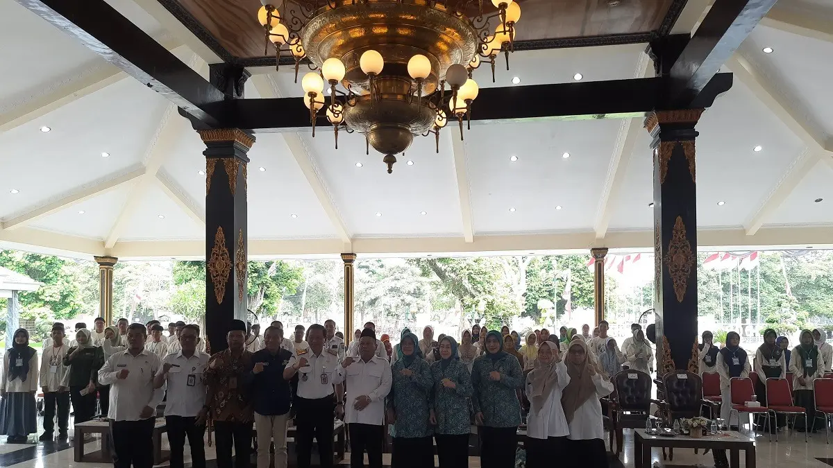 Sebanyak 100 anak dari 33 SMA/sederajat dan SLB negeri maupun swasta mengikuti Jambore anak 2026, di Pendopo Kabupaten Jombang.