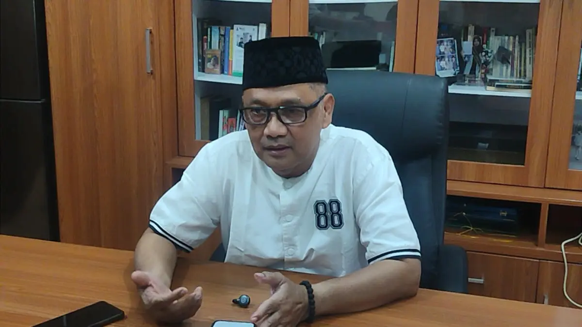 Menteri Haji dan Umrah RI KH Yusuf Irfan memberikan penjelasan, Kamis (17/9) sore.