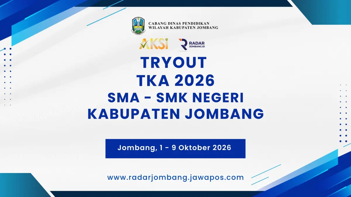 Link Tryout TKA 2026 untuk siswa SMA dan SMK Negeri di Kabupaten Jombang