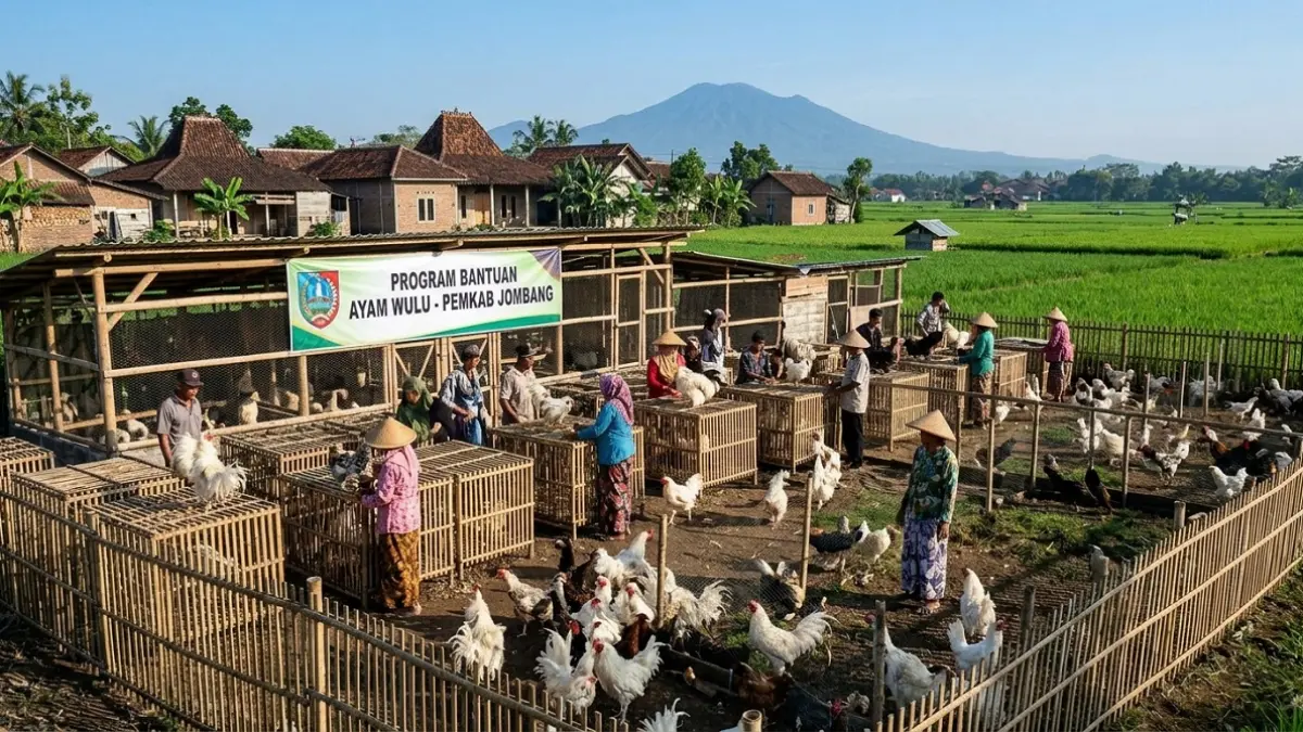 Pembangunan Kandang Ayam ULU Desa Mantra Jombang Belum Merata, Ada yang Baru 20 Persen