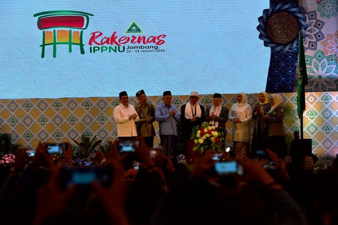 Buka Rakernas IPPNU, Wapres Dorong Pesantren Cetak Santripreneur