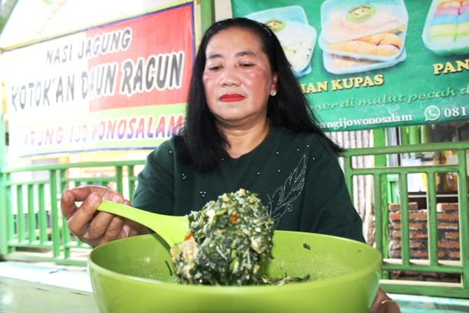 Kotokan Daun Racun Khas Wonosalam, Pelengkap Sarapan dan Makan Malam