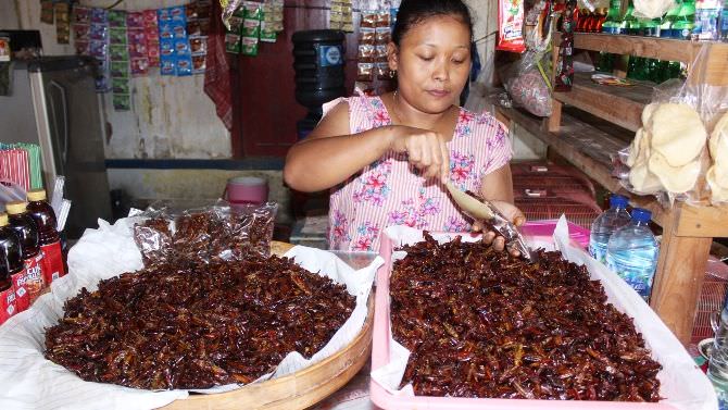 Mahal karena Populasi Turun, Belalang Goreng Khas Jombang Tetap Diburu
