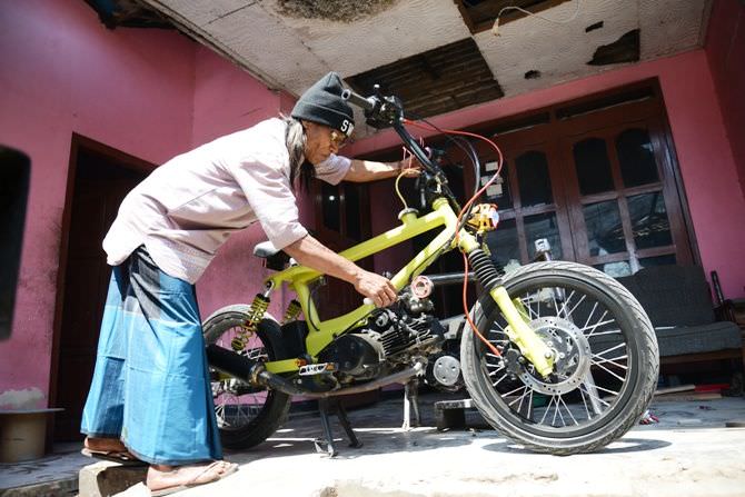 Kreatif, Warga Jombang Ini Rakit Sepeda BMX Custom Anti Maling