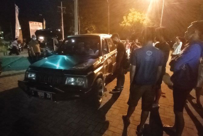 Kecelakaan maut di  Jl Prof Moh Yamin Jombang, Rabu malam (15/10/2020)