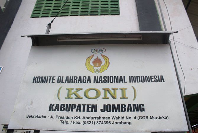 Ilustrasi gedung KONI Jombang
