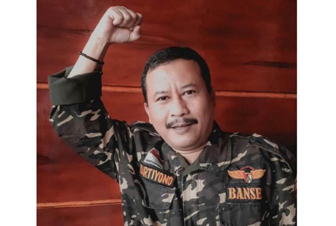 Penasehat PAC GP Ansor Kabuh Kartiyono, ikut bersyukur menyambut harla