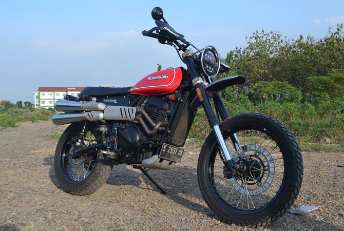 Ninja 250 Modifikasi Scrambel di Jombang
