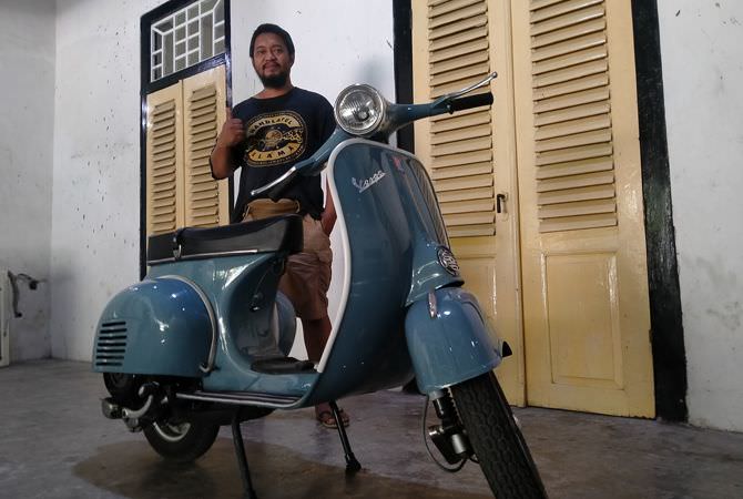 Otomotif di Jombang: Sulap Skuter Bajaj jadi Vespa Kongo