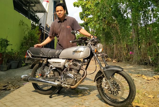 Restorasi Honda 100 CB K5 di Jombang