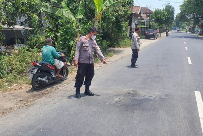 Terlibat Laka, Vario Terbakar