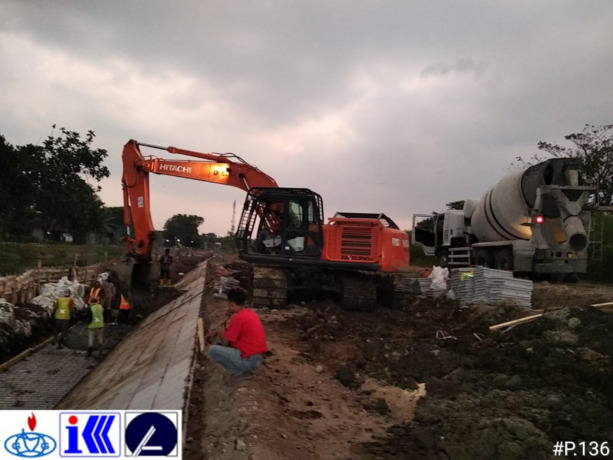 Salah satu perbaikan yang dilakukan BBWS Brantas di jaringan DI Mrican. (ISTIMEWA)
