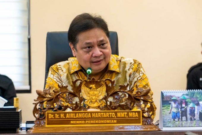 Menko Bidang Perekonomian RI Airlangga Hartarto.