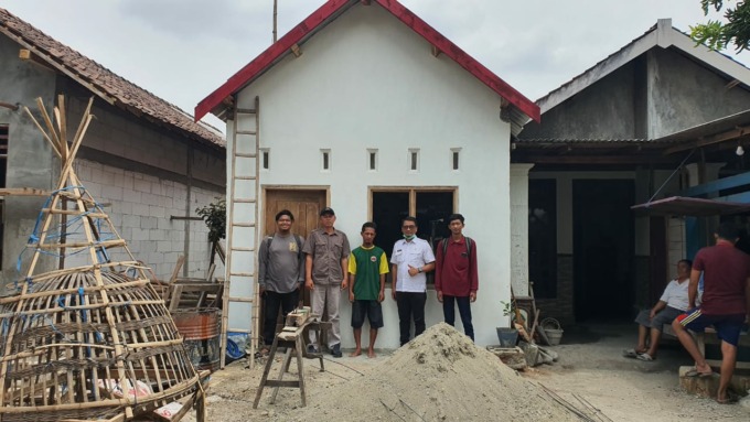 Salah satu titik pembangunan RTLH di Jombang yang dilakukan dengan BSPS