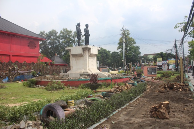 Taman Mastrip Jombang yang kini mulai dipermak