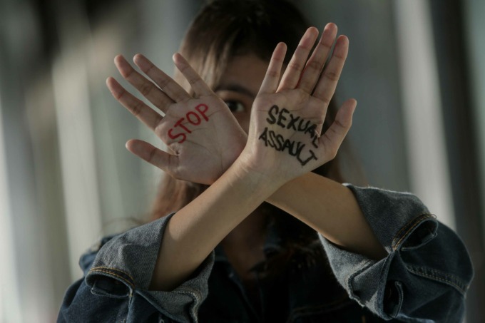 Ilustrasi kekerasan seksual (FOTO: Alfian Rizal/Jawa Pos)