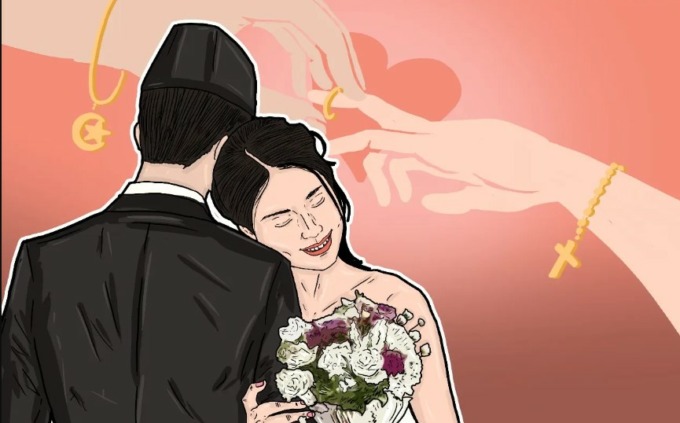 Ilustrasi Pernikahan beda agama