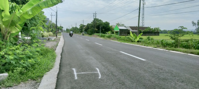 Ruas jalan Mojoagung-Wonosalam