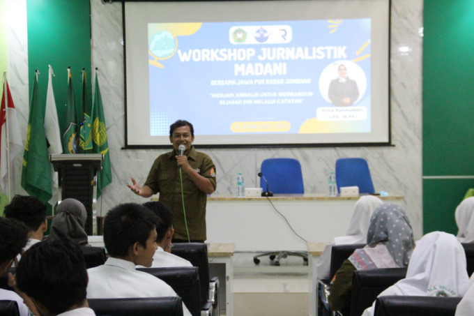 Pelaksanaan Workshop Jurnalistik di MAN 1 Jombang Selasa (22/2)