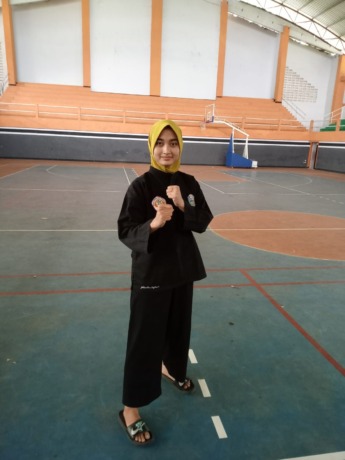 Yolanda saat latihan rutin di GOR Merdeka Jombang November 2022.