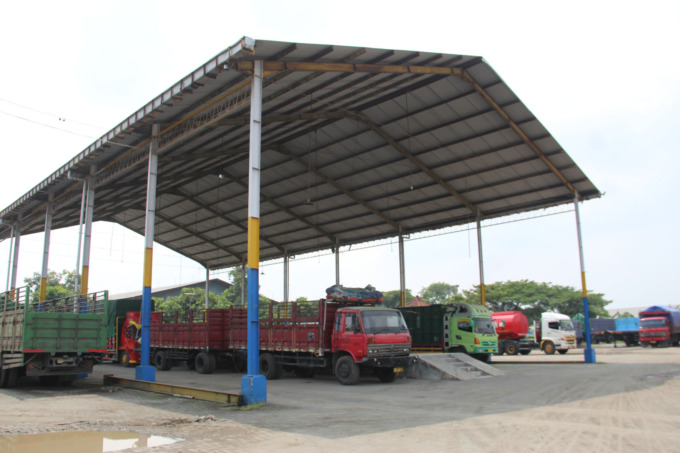 Kondisi terminal barang di Tunggorono, Jombang.