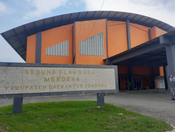 GOR Merdeka Jombang yang akan jadi salah sati venue pada Porprov 2023 di Jombang