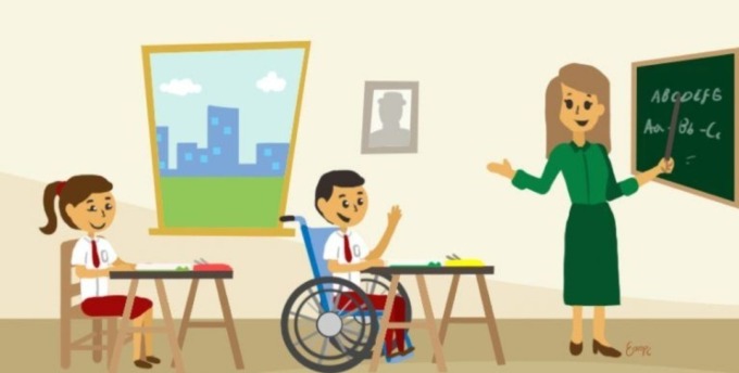 Ilustrasi pelaksanaan sekolah inklusif
