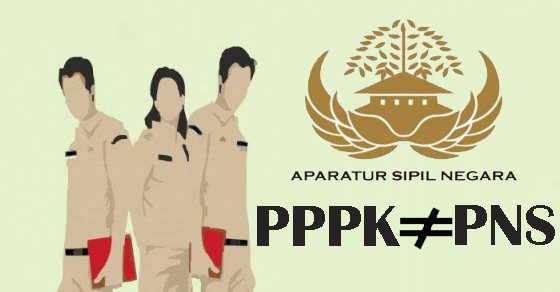ilustrasi perbedaan PPPK dan PNS