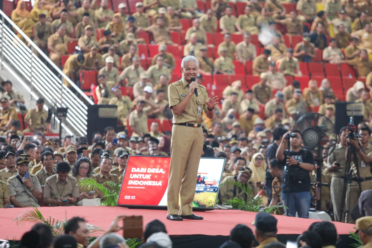 TERBUKTI EFEKTIF: Ganjar Pranowo menerapkan strategi micro targeting untuk menurunkan tingkat kemiskinan di Provinsi Jawa Tengah
