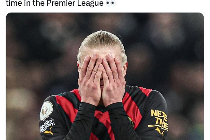 Kran gol penyerang Manchester City, Erling Haaland